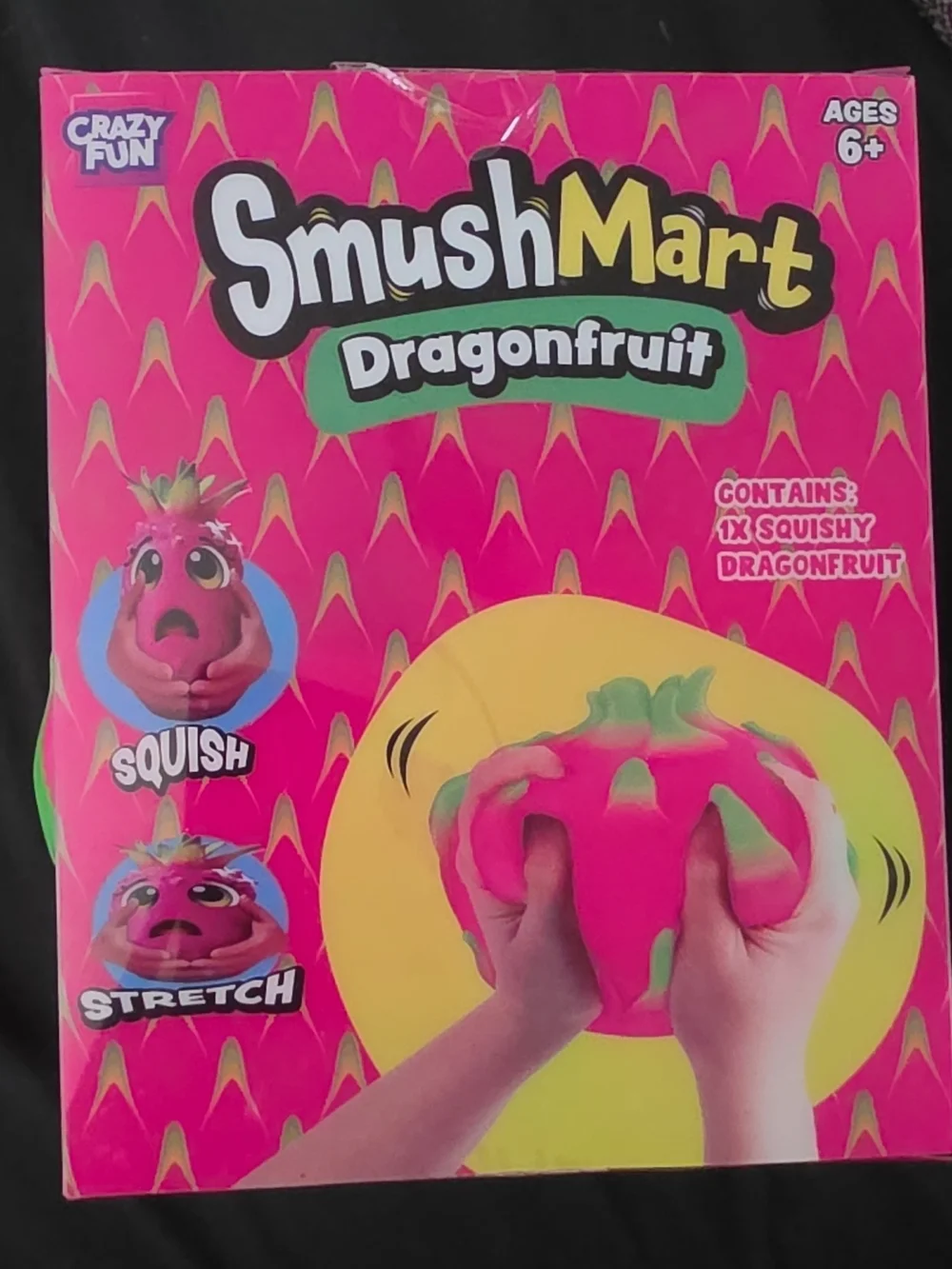 SmushMart Dragonfruit Squishy Toy - Pink/Green